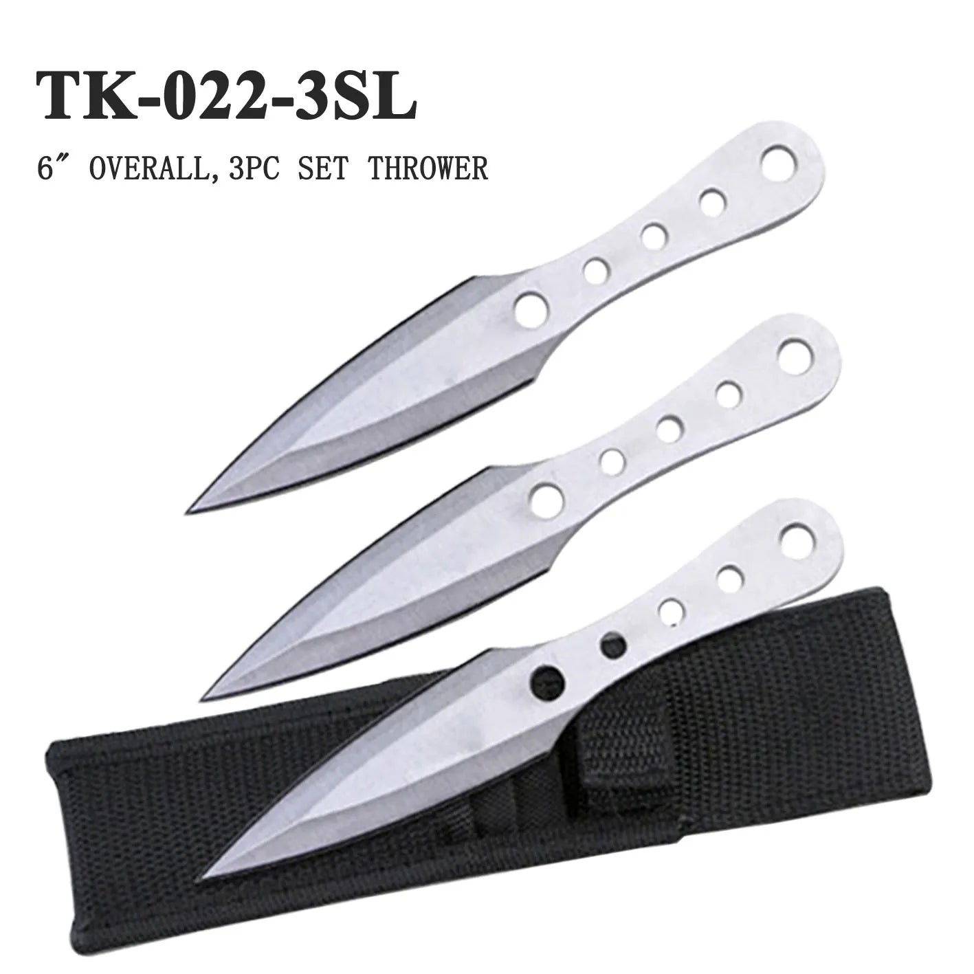 TK0223SL 3 PC STAINLESS THROWING KNIFE SET