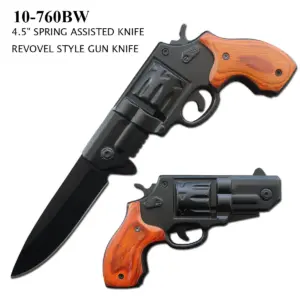 10-76LVER STYLE GUN KNIFE0BW REVO