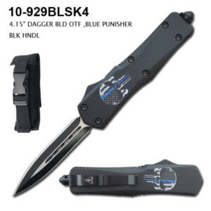 10-929BLSK4  4.15" DAGGER BLADE OTF KNIFE