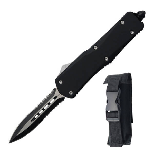 10-929DBKP  9" OVERALL OTF KNIFE WITH SHEATH