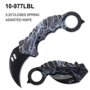 10-977LBL SPRING ASSISTED KARAMBIT