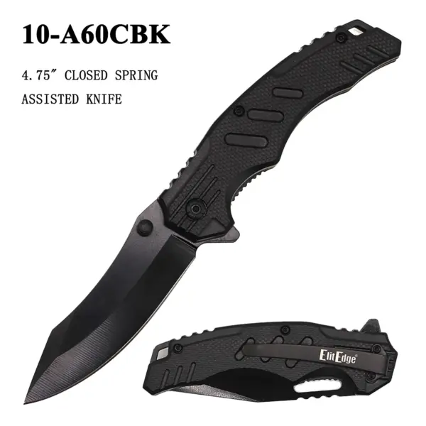 10-A60CBK - 4.75" Manual folding knife