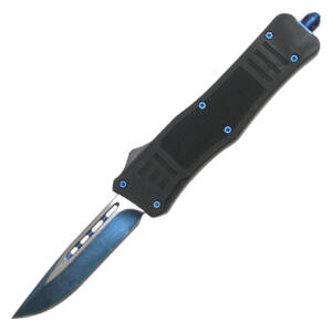 112MBLCP  8" OVERALL OTF KNIFE WITH SHEATH