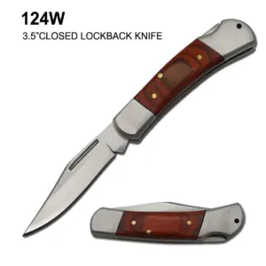 124W - 3.5" LOCK BACK POCKET KNIFE