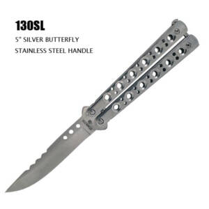 130SL 5" STAINLESS STEEL BUTTERFLY KNIFE