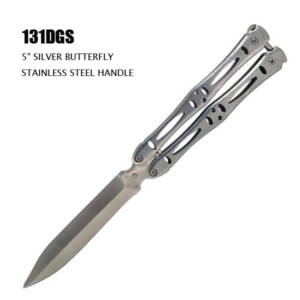131DGS  STAINLESS STEEL BLADE & HANDLE BUTTERLFY KNIFE