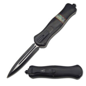 153BW  5.5" DAGGER BLADE OTF KNIFE WITH SHEATH 153BW