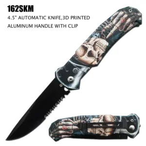 162SKM   4.5" PUSH BUTTON AUTOMATIC KNIFE