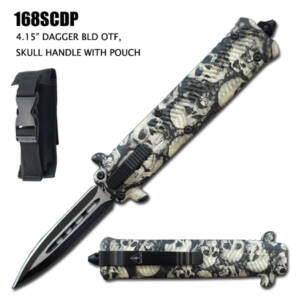 168SCDP OTF SKULL HANDLE