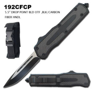 192CFCP OTF KNIFE DROP POINT BLADE CARBON FIBER