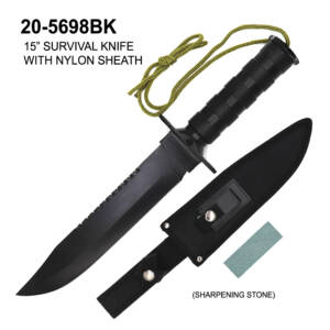 20-5698BK 15" SURVIVAL KNIFE