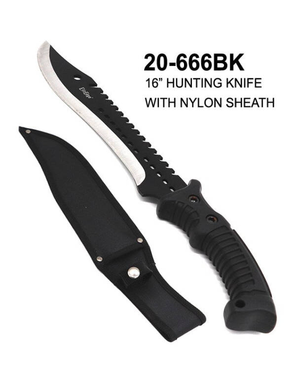 20-666BK  16" HUNTING KNIFE