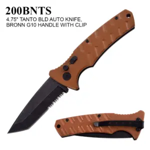 200BNTS  AUTOMATIC TANTO BLADED KNIFE