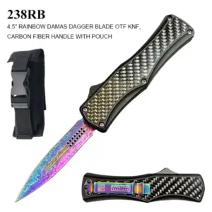 238RB - CARBON FIBER DAGGER BLADE OTF