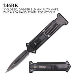 246BK   3" MINI OTF JOKER STYLE