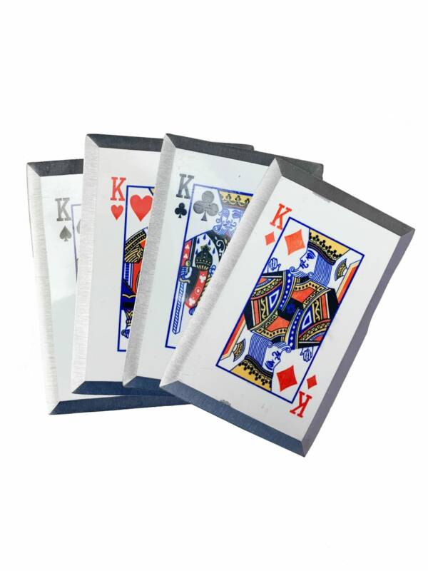 TC-4K Four Kings Playing Card Throwers Set of 4 with Pouch