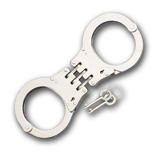 DOUBLE LOCK HINGED HANDCUFFS 4508HT