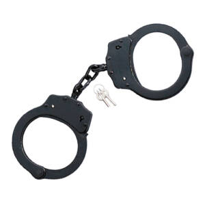 4803B BLACK  DOUBLE LOCK HANDCUFFS