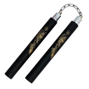 802 B  NUNCHUCKS DRAGON FOAM PADDED