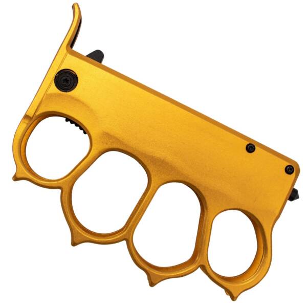B-159GD-T Gold Trench Knife Tanto Blade - Image 3