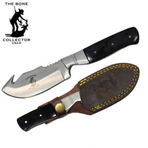BC 804-BKBN 7.5" Bone Collector Black Bone Gut Hook