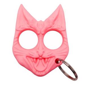 CLD-172-PK    Evil Cat Keychain