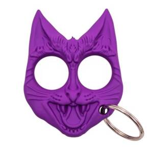 CLD-172-PU  Evil Cat Keychain