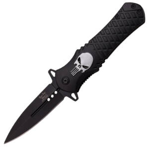 DS A014BK  DARK SIDE BLADES PUNISHER SPRING ASSISTED KNIFE