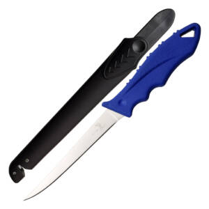 ER-200-06BL  ELK RIDGE FIXED BLADE FILLET KNIFE WITH SHARPENER