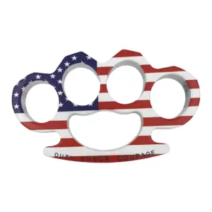 H-19-T  Heavy Duty Defense Knuckles US Flag Eddition