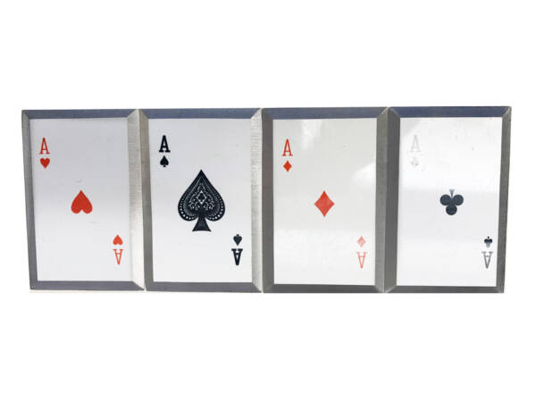 TC-4A Four Aces Playing Card Throwers Set of 4 with Pouch - Image 2