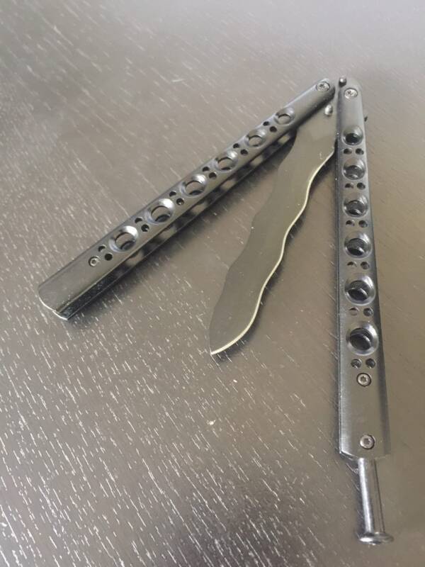 147KBK KRISS BLADE BUTTERFLY KNIFE 5.5" CLOSED - Image 2