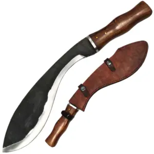 KK 6768-130 16.5" Hand Forged Rose Wood Kukri Hunting Knife
