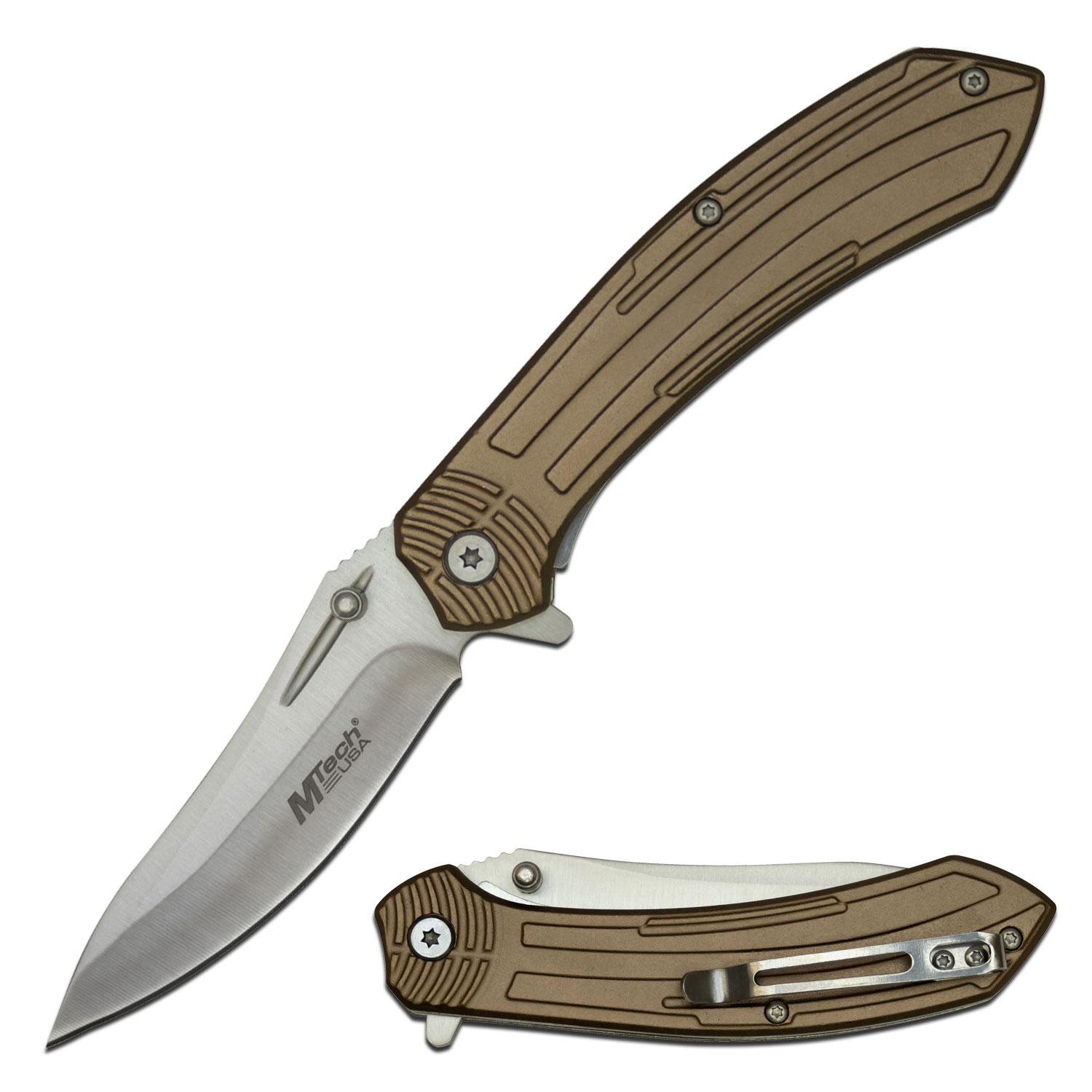  SE Spring Assisted Clip Point Folding Knife with Dark