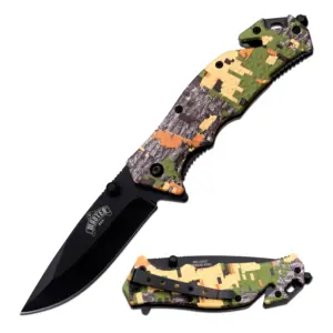 MU-A001DC CAMO SPRING ASSISTED KNIFE