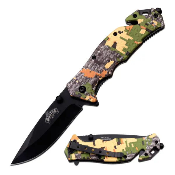 MU-A001DC CAMO SPRING ASSISTED KNIFE