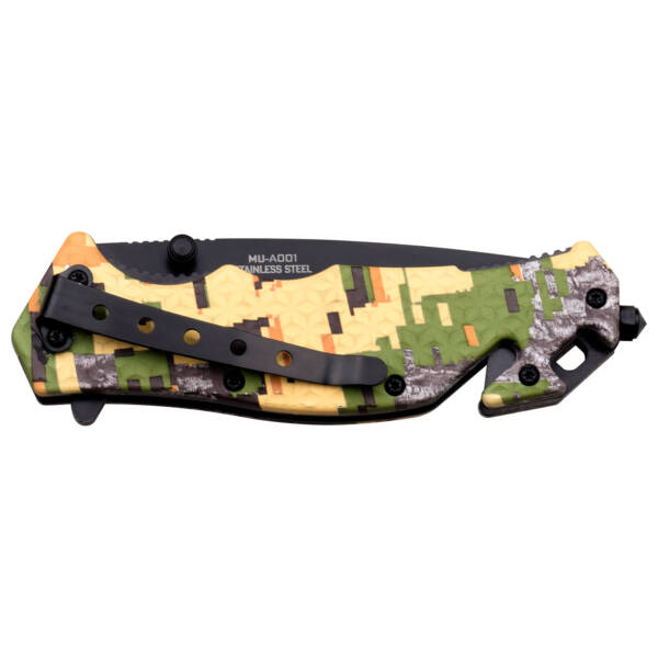 MU-A001DC CAMO SPRING ASSISTED KNIFE - Image 2