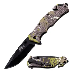 MU-A001DGC CAMO SPRING ASSISTED KNIFE