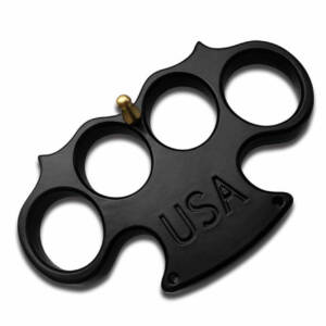 P56BK  USA Heavy Duty Black Belt Buckle & Knuckle