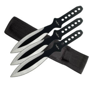 9" TWO TONE THROWING KNIFE SET OF 3 PP 114-3SB