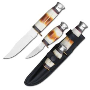RA 1012-A - 8.5" & 5.5" TWO-PIECE HUNTING KNIFE SET