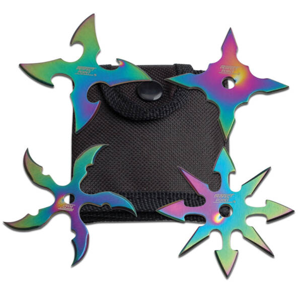 RC 107-4R    2.5" RAINBOW THROWING STAR SET OF 4 - Image 2