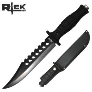 RT 4748-F 12" RTEK TANTO POINT TACTICAL HUNTING KNIFE WITH SHEATH
