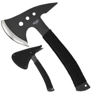 RT 0041-10BK 11" RTEK CORD WRAPPED THROWING AXE WITH SHEATH