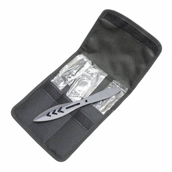 6 PIECE THROWING KNIFE SET WITH SHEATH RXTK234-66BK