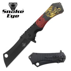 SE-5123DG Snake Eye Tactical Spring Assist Knife 4.75" Closed
