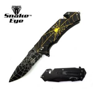 SE-N707C - Snake eye Tactical Spring Assist Knife Collection 4.5" Closed