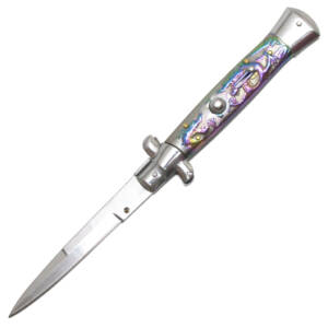 ST-7DRB  9" DRAGON STILETTO AUTO KNIFE