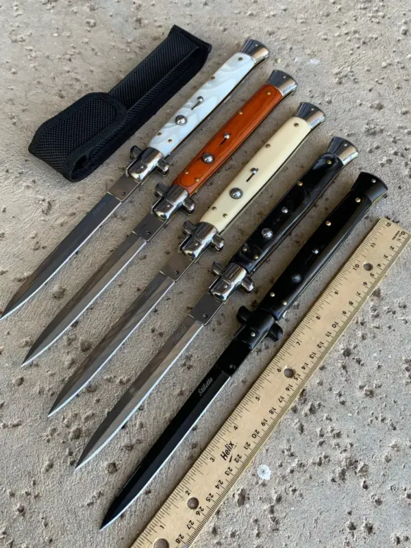 ST-9WD - 13" Overall, Stiletto Style Switch Blade Knife - Image 2