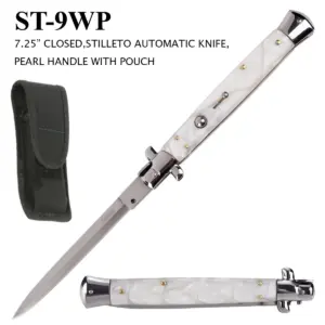 ST-9WP - 13" Overall, Stiletto Style Switch Blade Knife